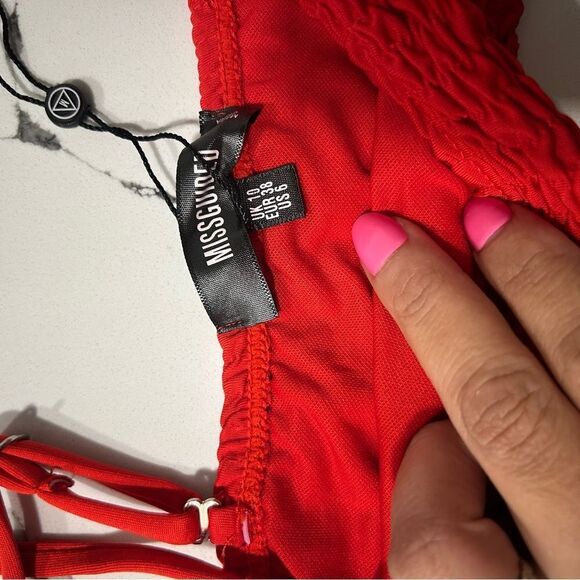 Red Textured Bikini Set - Picture 5 of 5